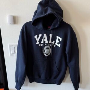 Champion Size Small Yale University Bulldogs Navy Hoodie Sweatshirt Unisex